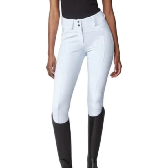 NEW YAGYA Performance Compression White Breeches High rise Size XS